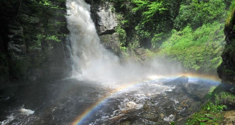 The Bushkill Falls poconos