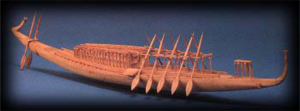 A model of Ancient Egyptian Boat